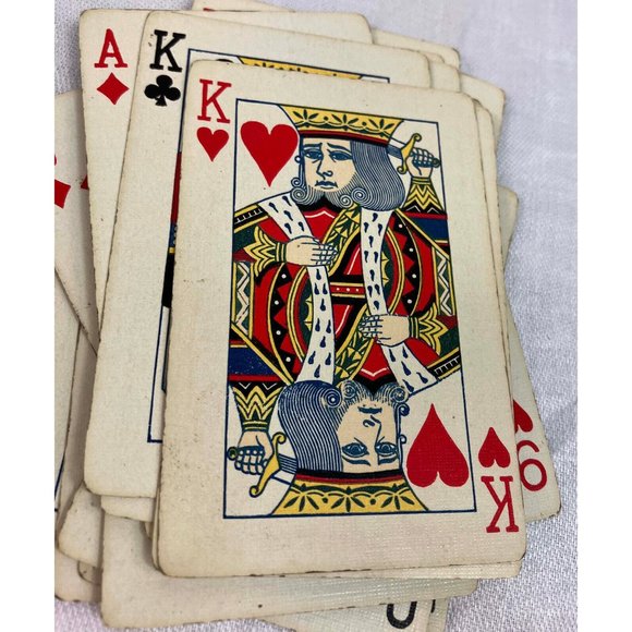 Antique 1928 20s Congress 606 Playing Cards Deck Bridge - Picture 4 of 4